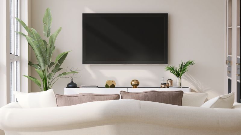 Abstract Tv Stand Decor